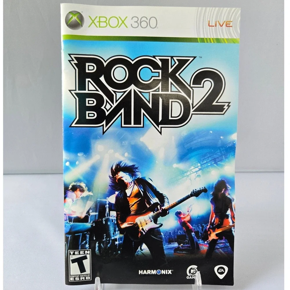 AC/DC Live: Rock Band Track Pack & Rock Band 2 Bundle - Xbox 360‎ - 2 Games CIB